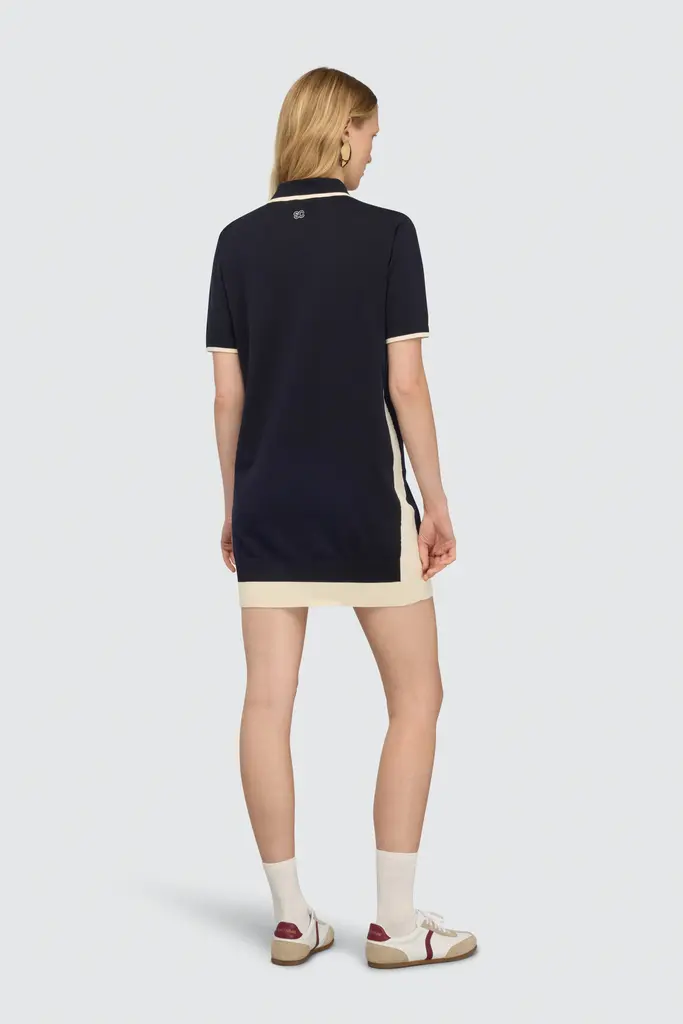 semi couture Navy fine knitted dress