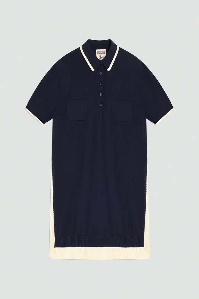 semi couture Navy fine knitted dress