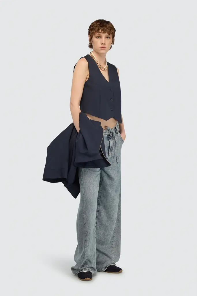 semi couture Waistcoat navy