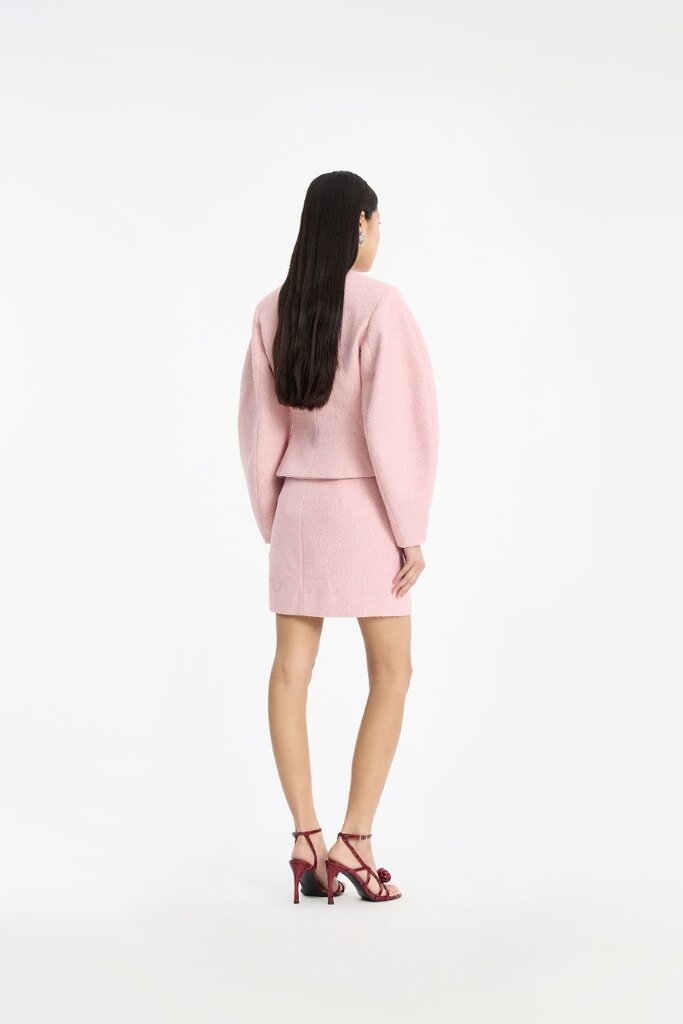 Rotate Pink cocoon sleeved jacket