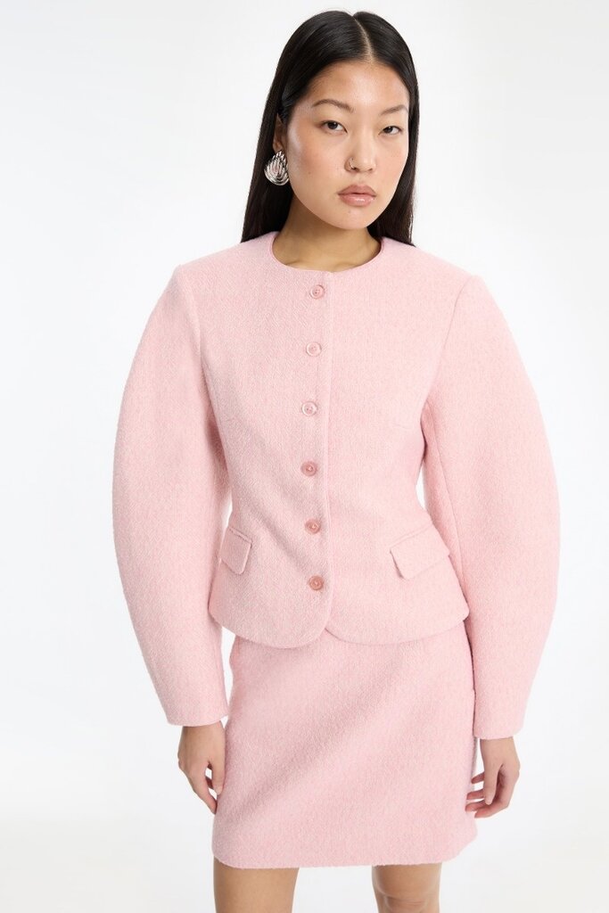 Rotate Pink cocoon sleeved jacket