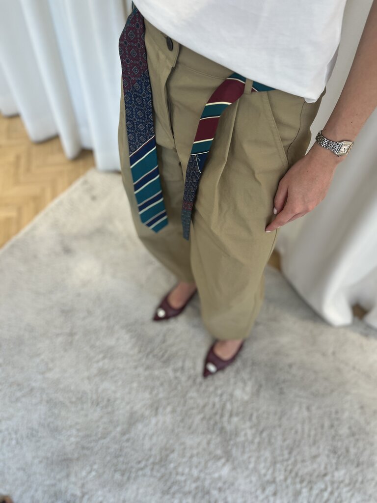 8 PM Scarf pants sand