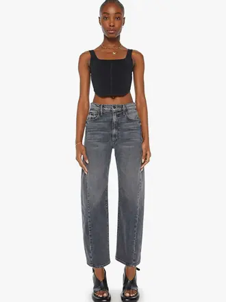 Twisted barrel denim grey