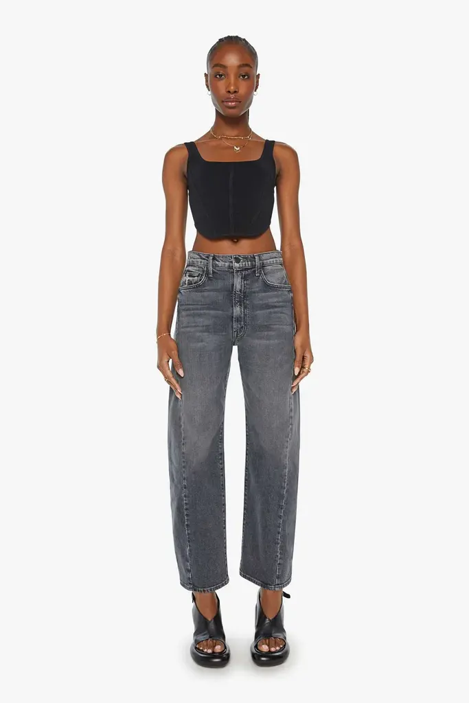 Twisted barrel denim grey