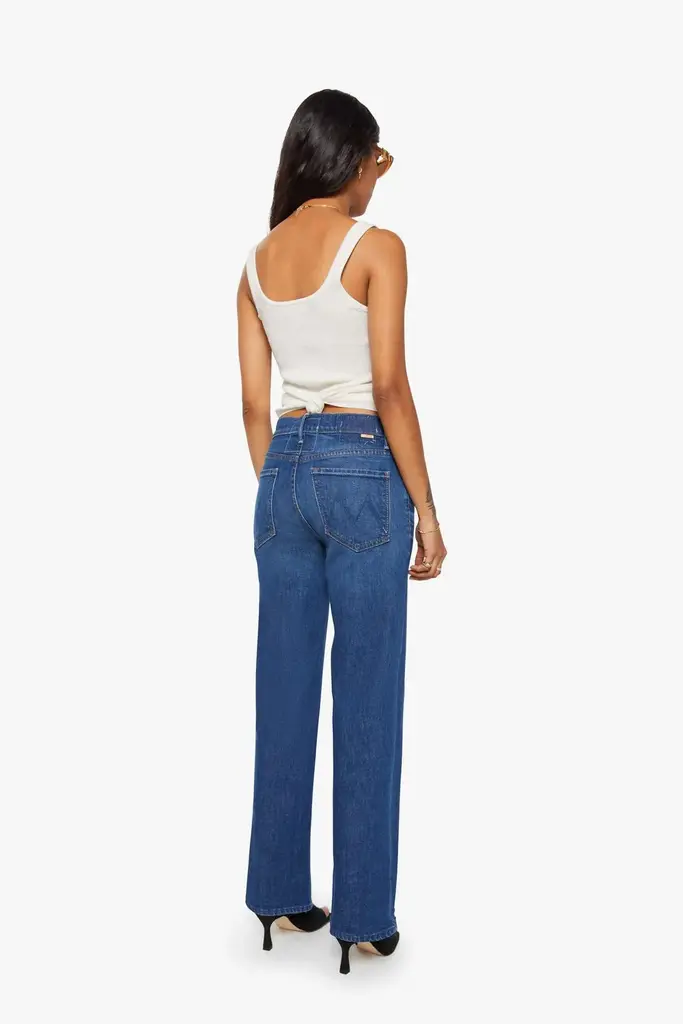 Straight ankle denim blue