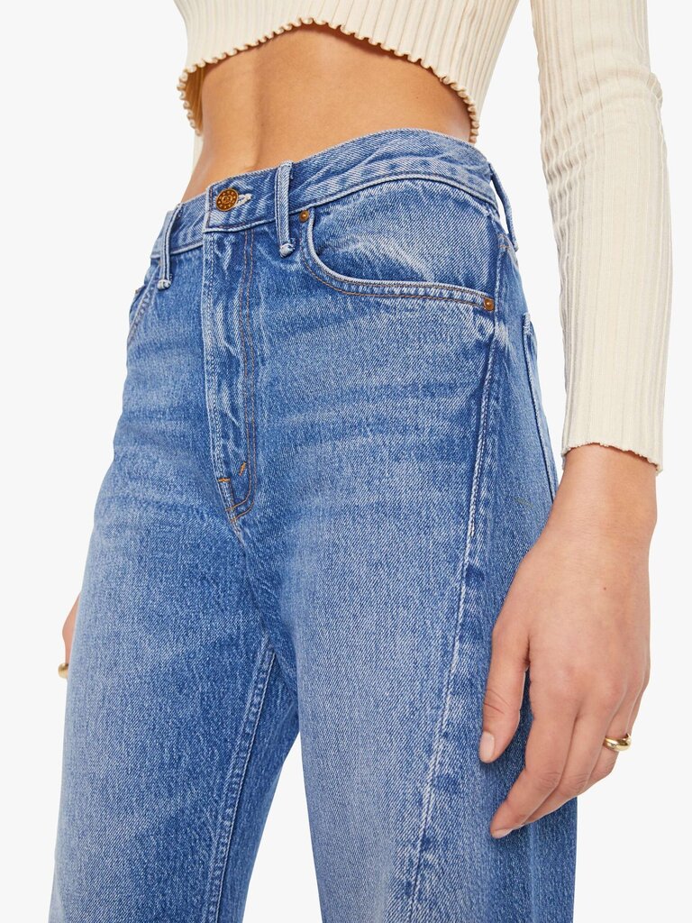 Wide twist denim blue