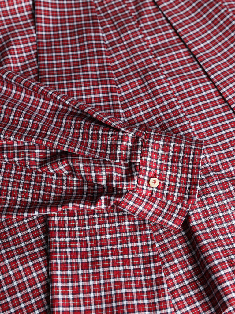 8 PM Tie shirt red check