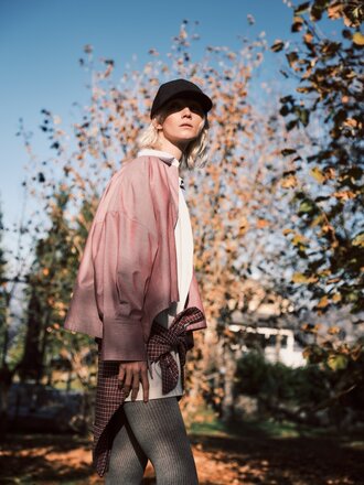8 PM Bomber shirt rosso