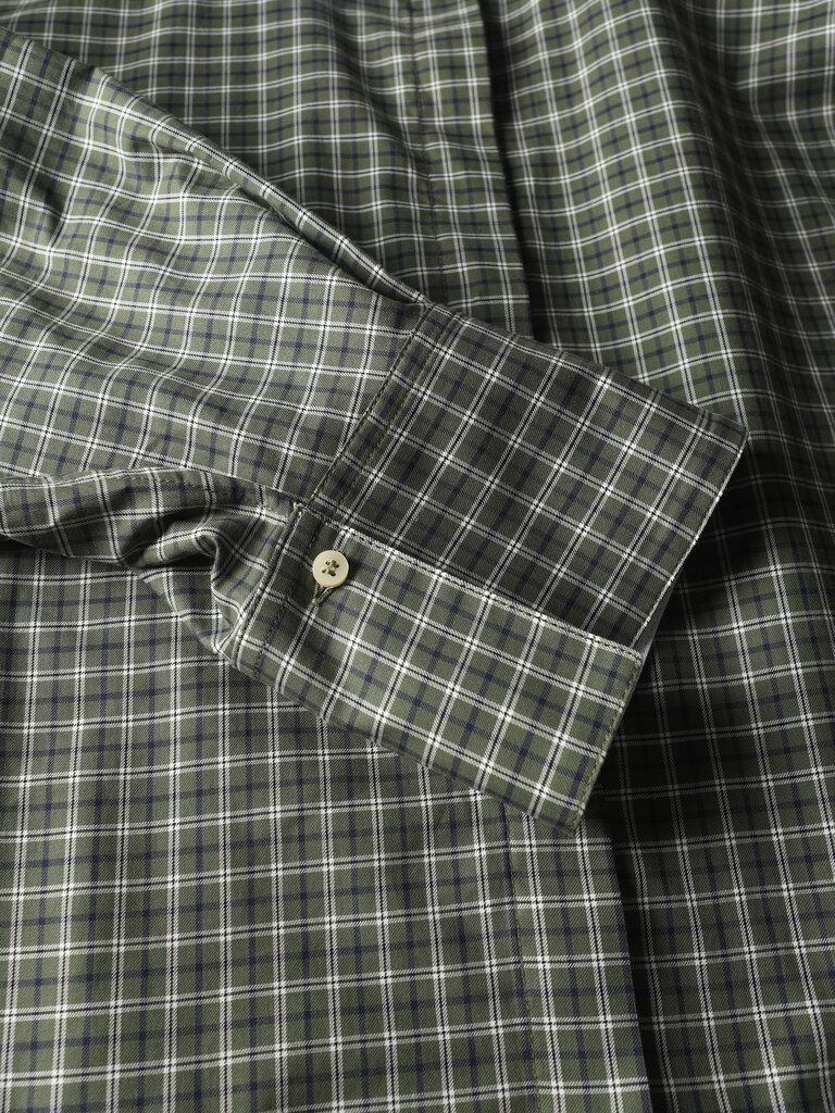 8 PM Bomber shirt green check