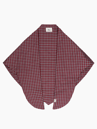 8 PM Red check scarf