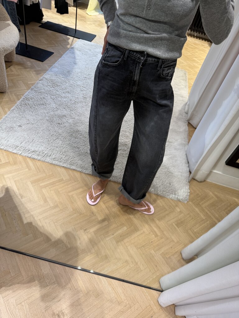 Twisted barrel denim grey