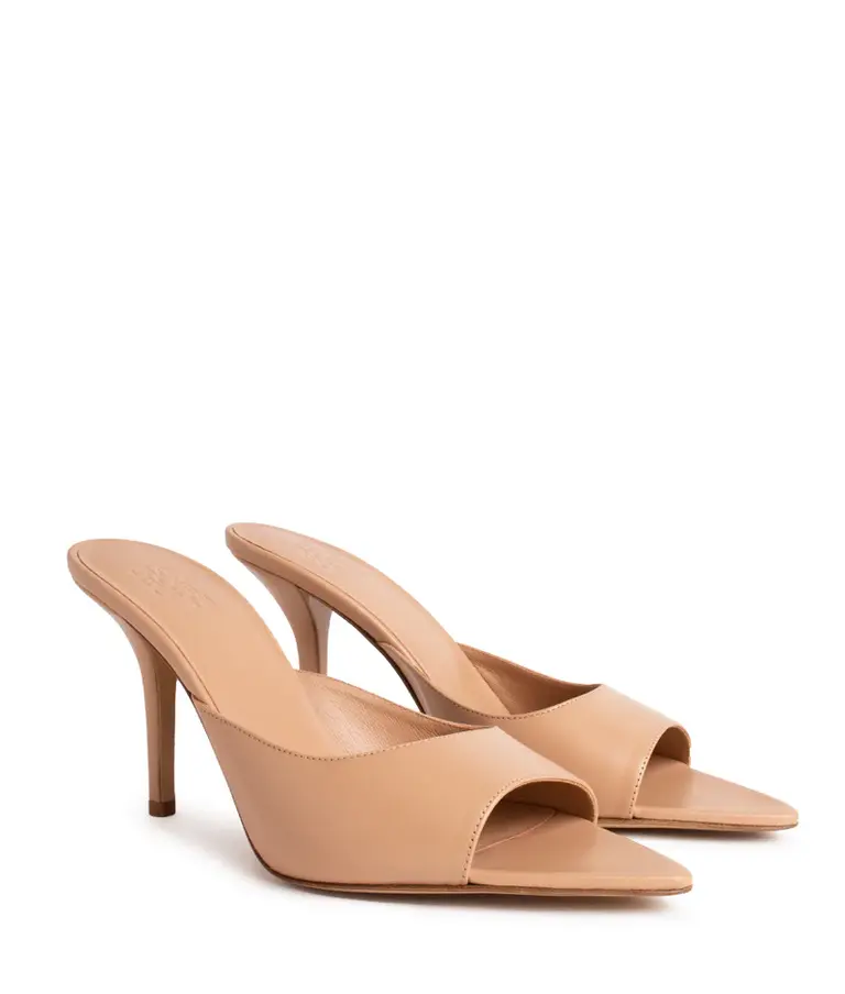 Gia Borghini Pointed toe mule nude