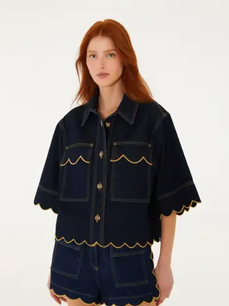 FARM Rio Short scallop jacket