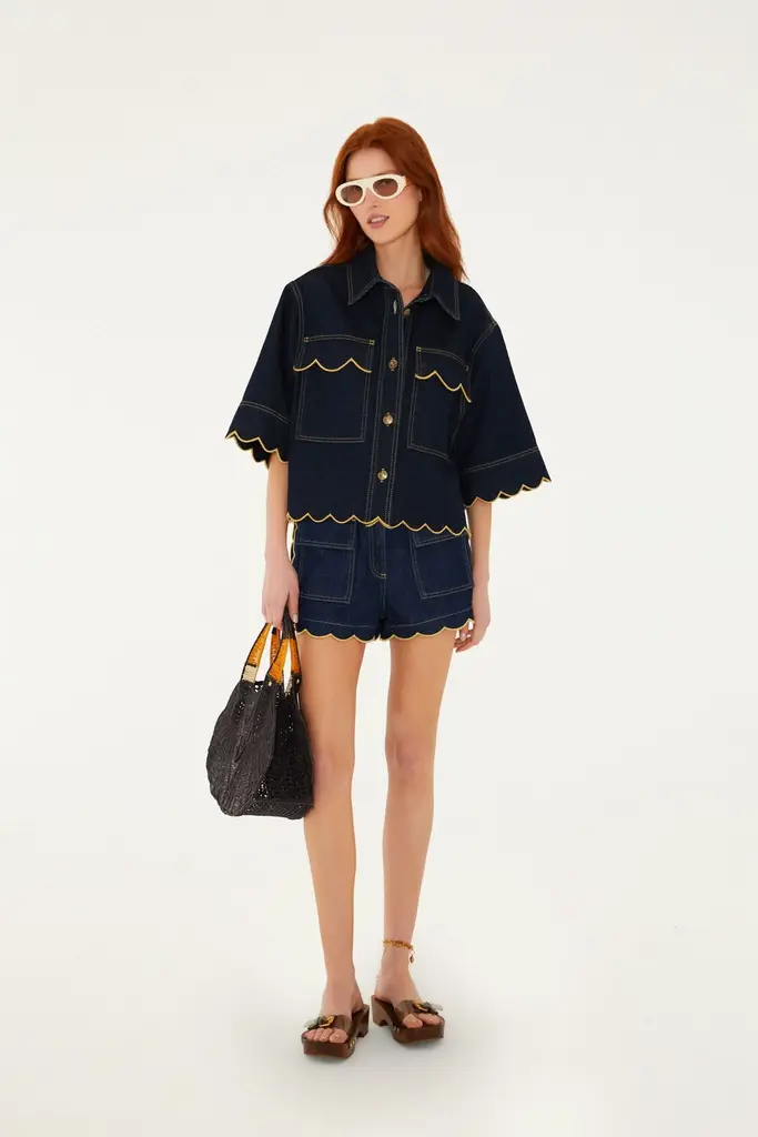 FARM Rio Short scallop jacket