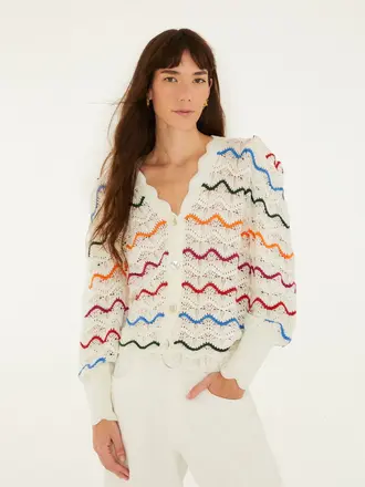 FARM Rio Colorful stripes cardigan