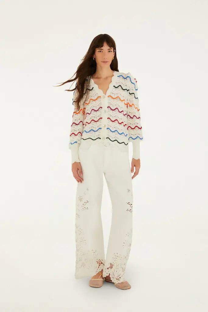 FARM Rio Colorful stripes cardigan