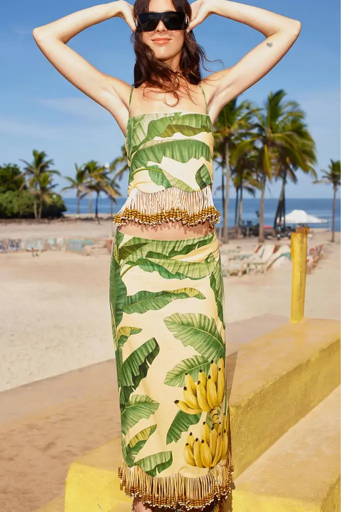 FARM Rio Banana skirt