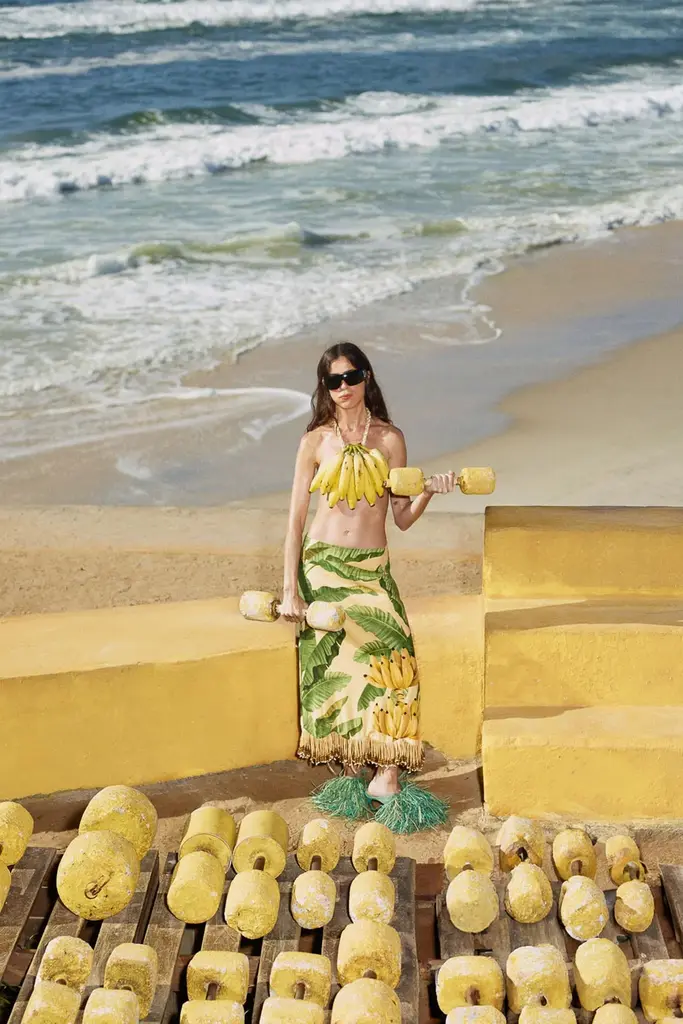 FARM Rio Banana skirt