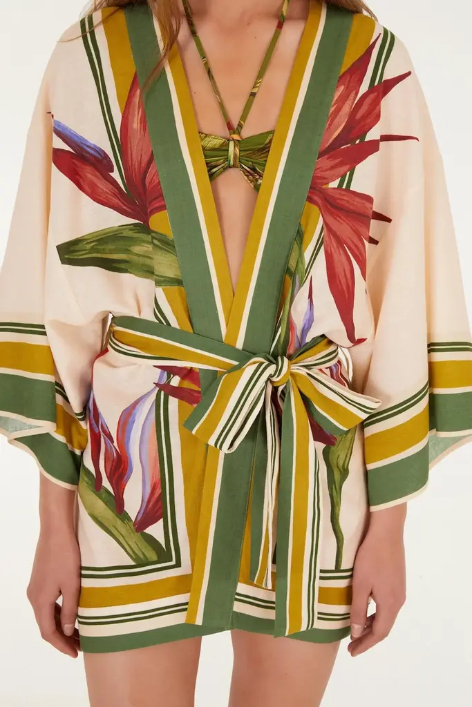 FARM Rio Strilitzia kimono