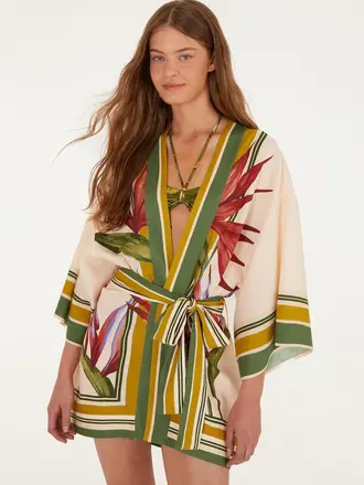 FARM Rio Strilitzia kimono