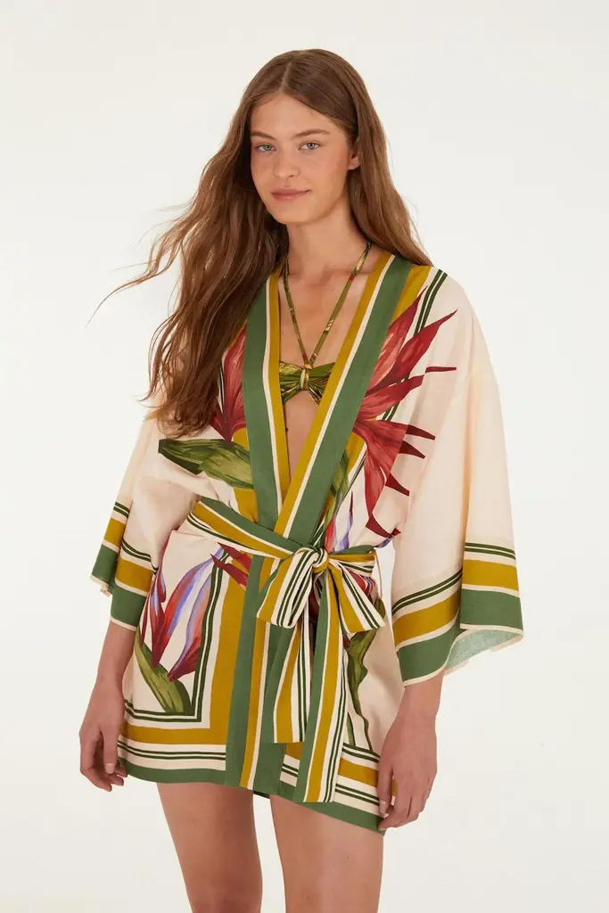 FARM Rio Strilitzia kimono
