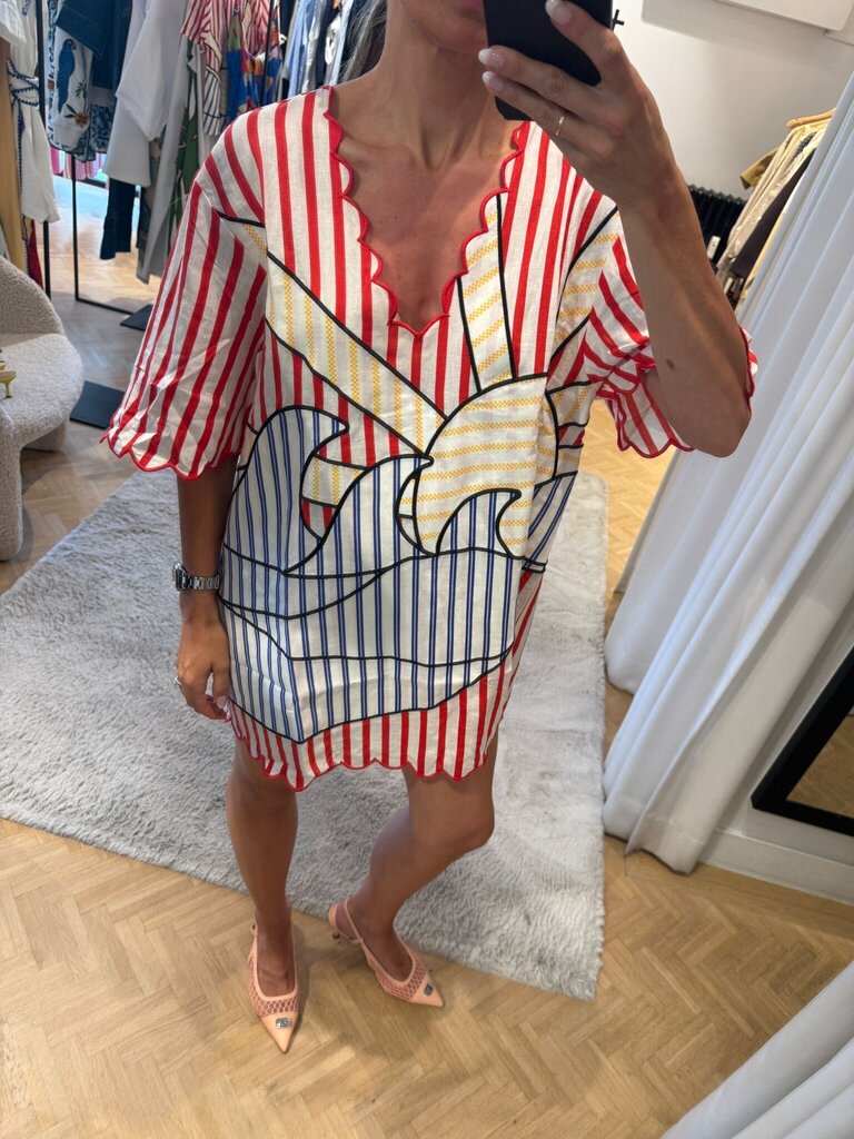 FARM Rio Stripes sunset mini dress