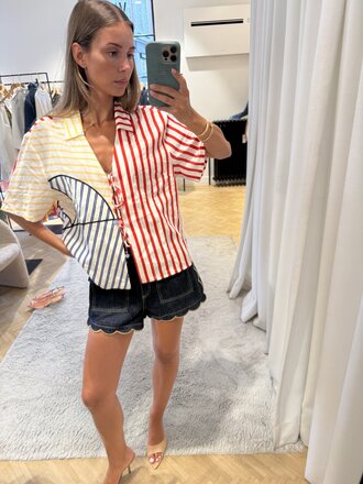 FARM Rio Stripes sunset blouse