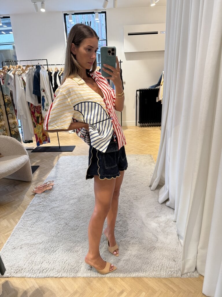 FARM Rio Stripes sunset blouse