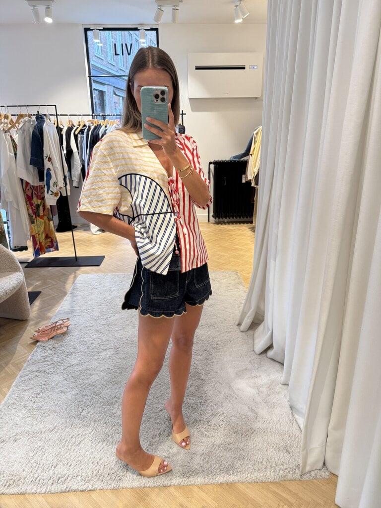 FARM Rio Stripes sunset blouse