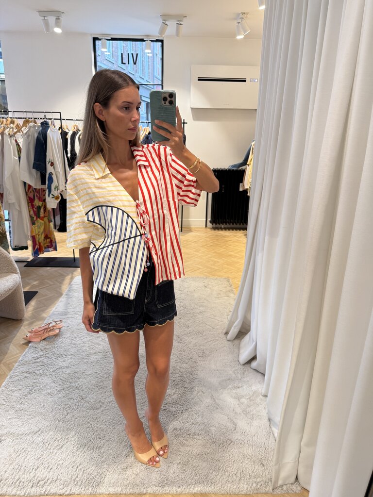 FARM Rio Stripes sunset blouse