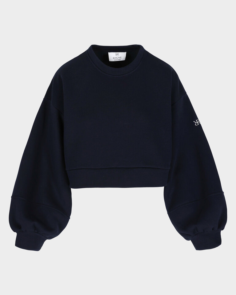 Rhune Lorelie boxy sweat navy