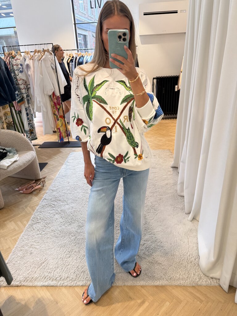Lightblue bootcut denim