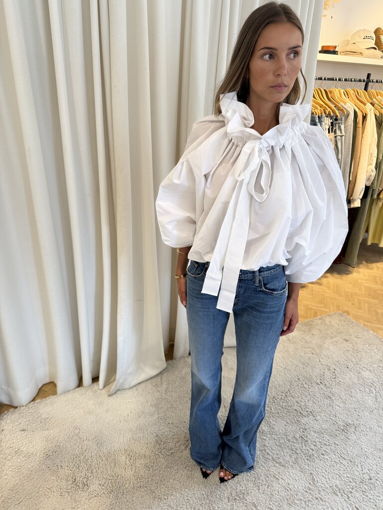 Straight blue denim