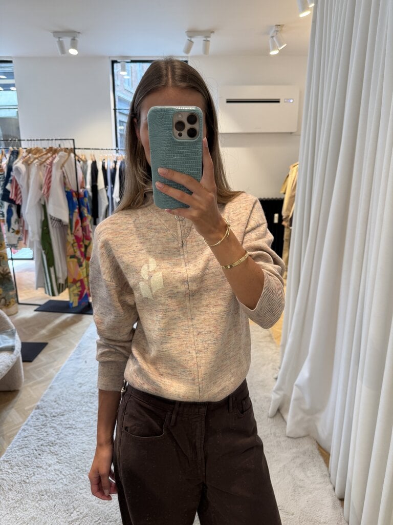 Pink melee cardigan