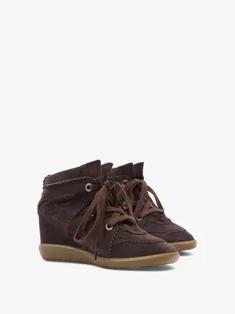 Bobby wedge sneaker chocolate