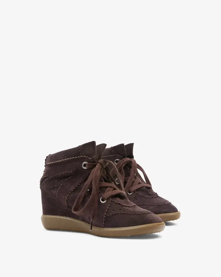 Bobby wedge sneaker chocolate