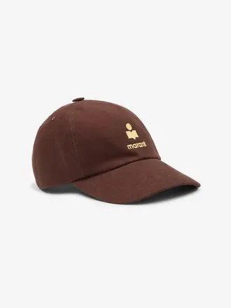Brown logo cap
