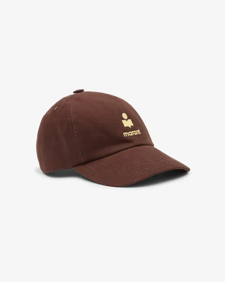 Brown logo cap