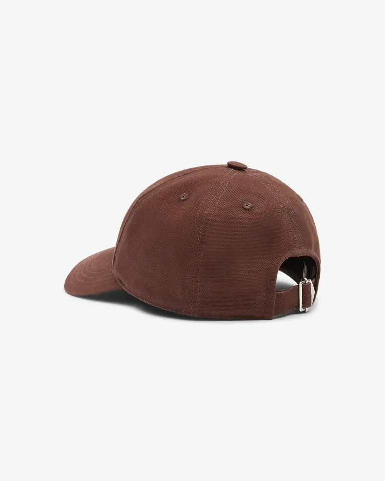 Brown logo cap