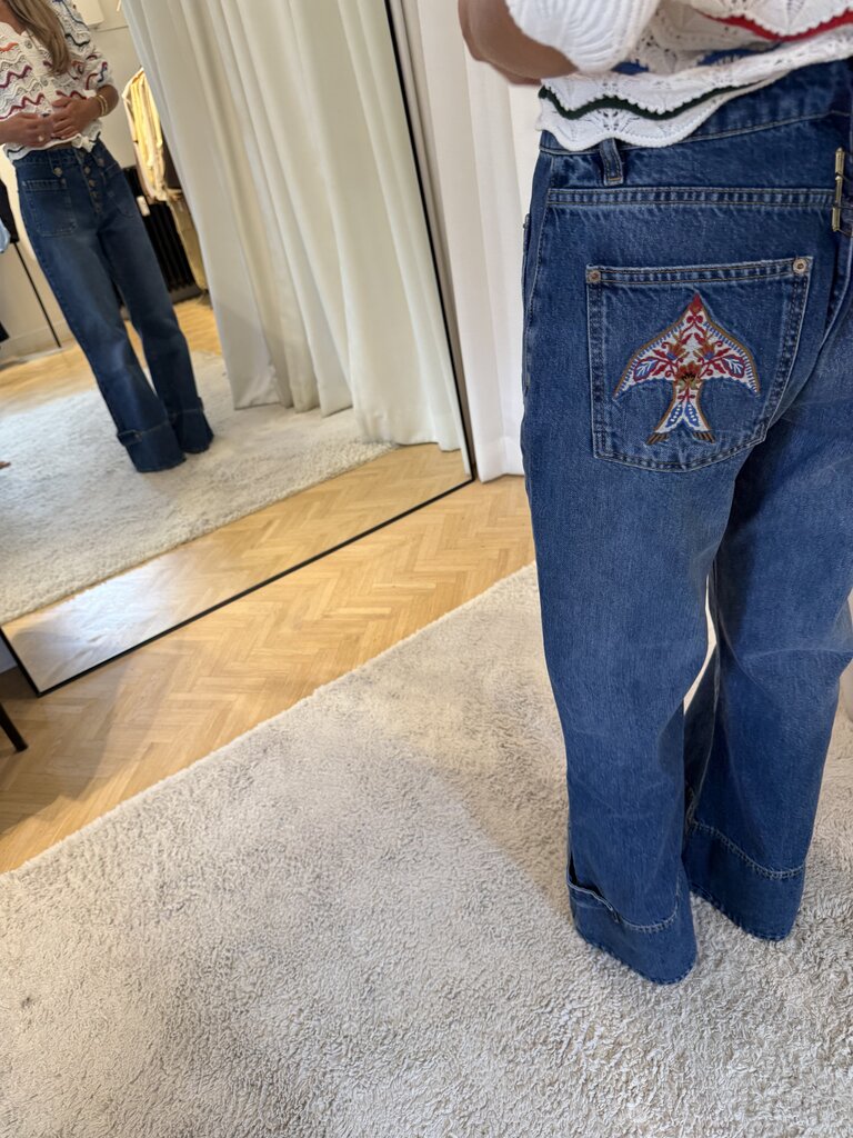 FARM Rio Birds flare pants