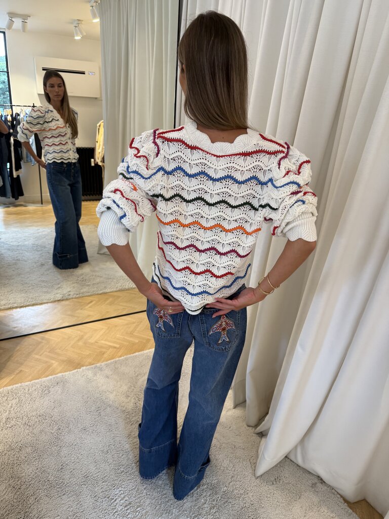 FARM Rio Birds flare pants
