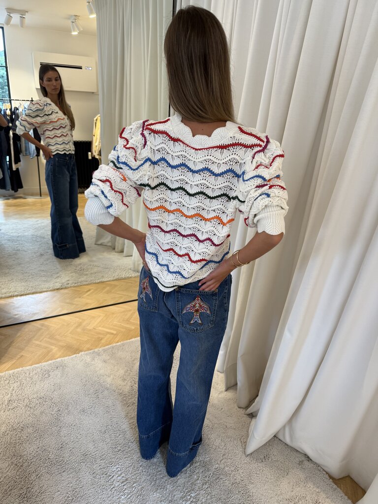 FARM Rio Birds flare pants