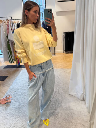 Light blue denim pants