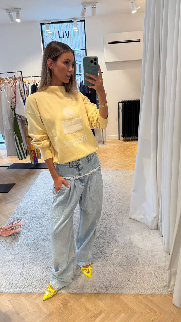 Light blue denim pants