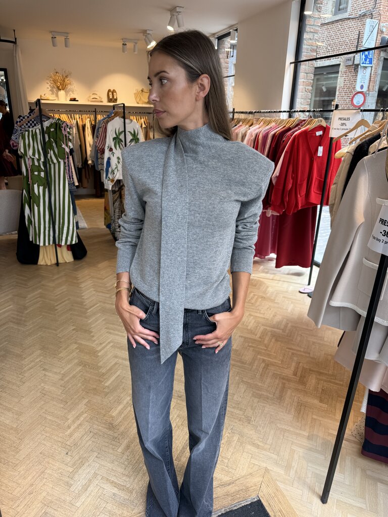 Rotate Wool bow long sleeve knit