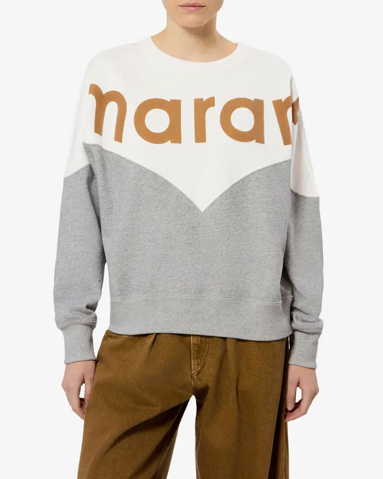 Houston sweater offwhite/grey