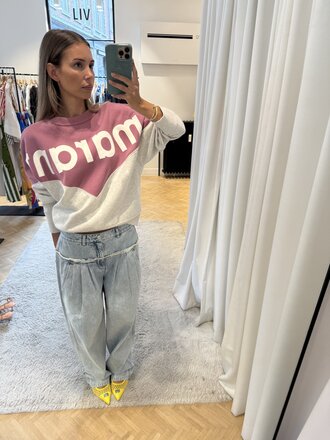 Houston sweater mauve/grey
