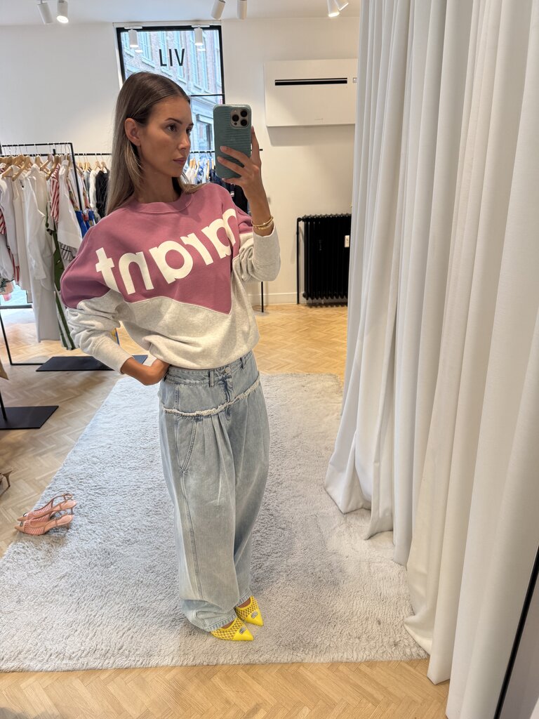 Houston sweater mauve/grey