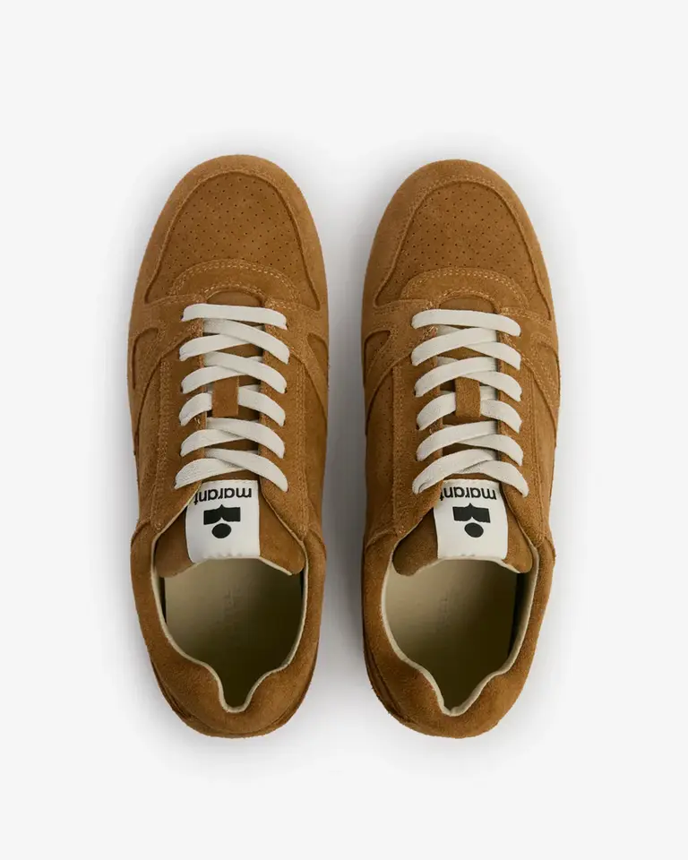 Cognac suede sneakers