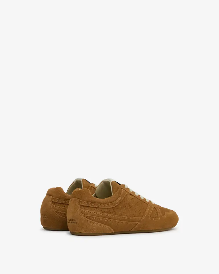 Cognac suede sneakers